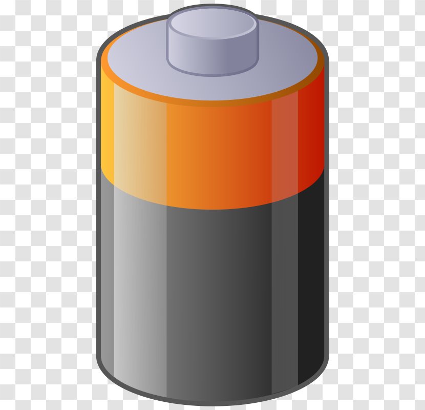 Battery Charger Electric Clip Art - Orange - PILSEN Transparent PNG