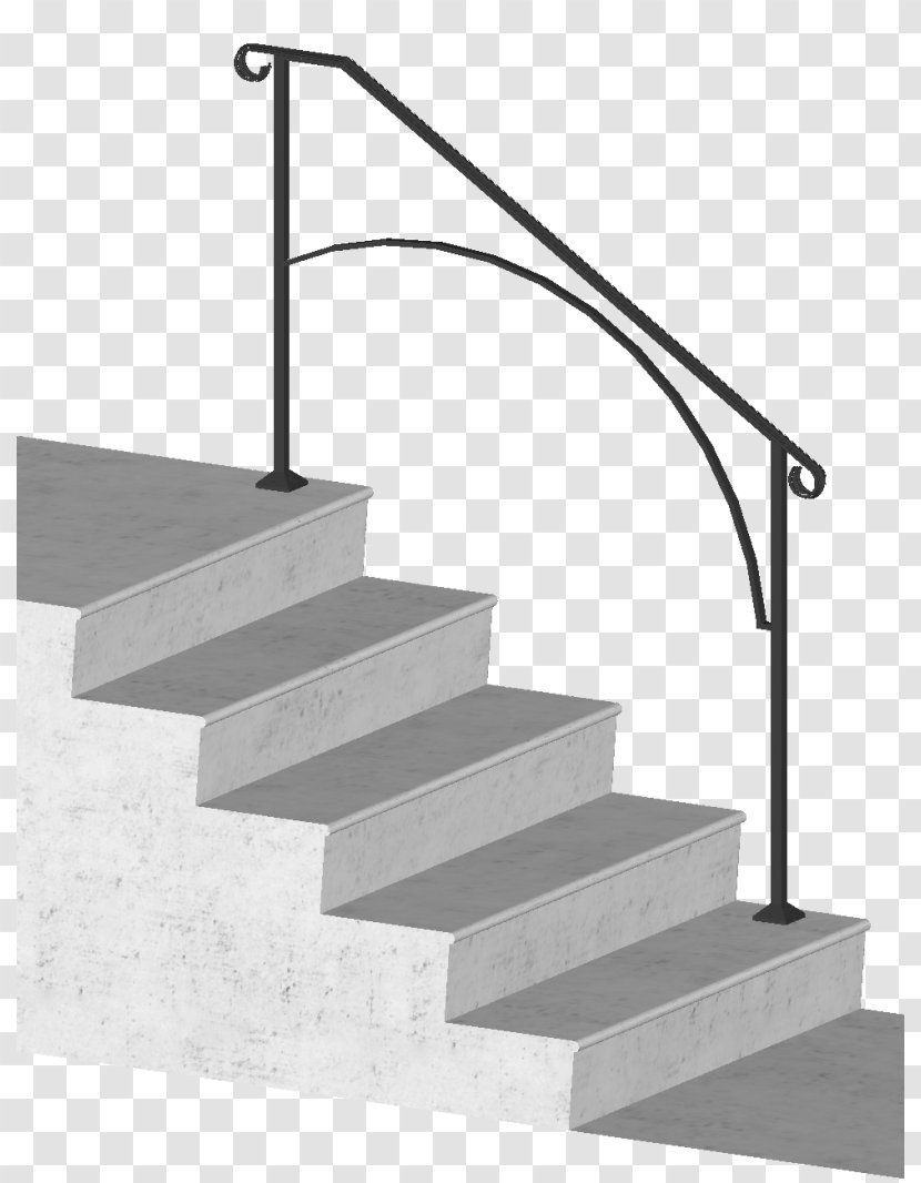 Handrail Stairs Wrought Iron Guard Rail Baluster - Picket Fence Transparent PNG
