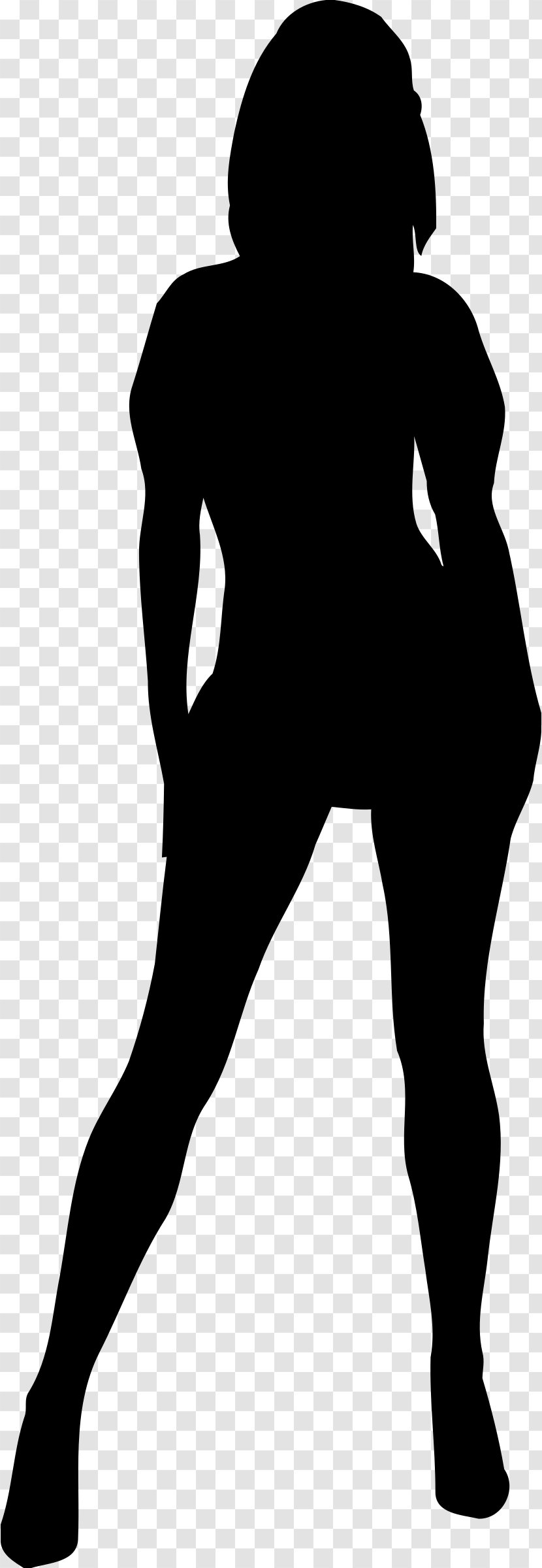 Catwoman Silhouette Female Clip Art - Standing - Woman Transparent PNG