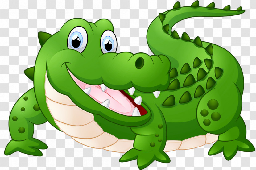 Crocodile Crocodilia Green Alligator Cartoon Transparent PNG