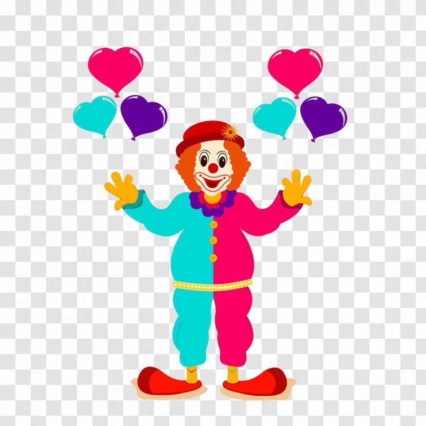 Performance Clown Circus - Heart - Uncle Transparent PNG
