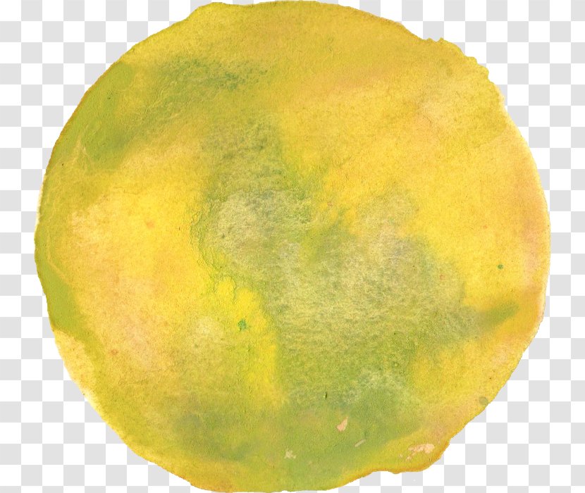 Lemon Citron Watercolor Painting - United Nations Security Council Resolution 738 - Circle Abstract Transparent PNG