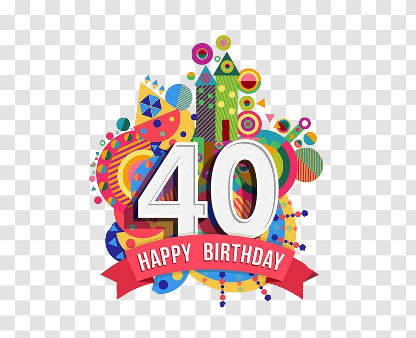 Happy Birthday To You Greeting Card Clip Art - Royaltyfree - Castle 40th Anniversary Design Transparent PNG
