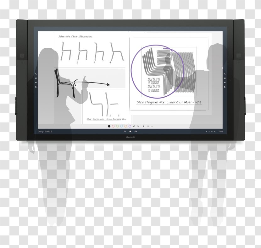 Surface Hub Display Device Microsoft Interactive Whiteboard OneNote - Ben%c3%bctzen - Icon Transparent PNG