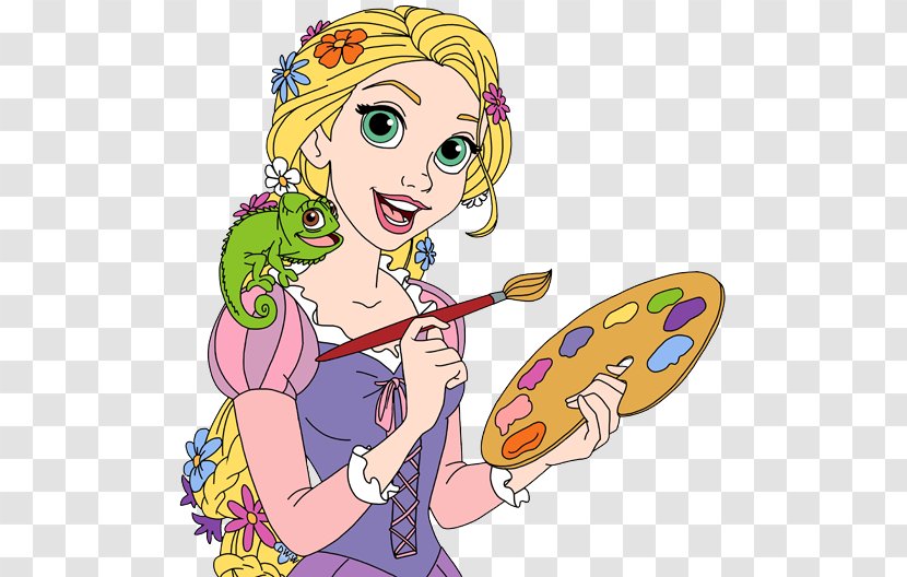 Tangled: The Video Game Rapunzel Walt Disney Company Coloring Book - Artwork - Painter Transparent PNG