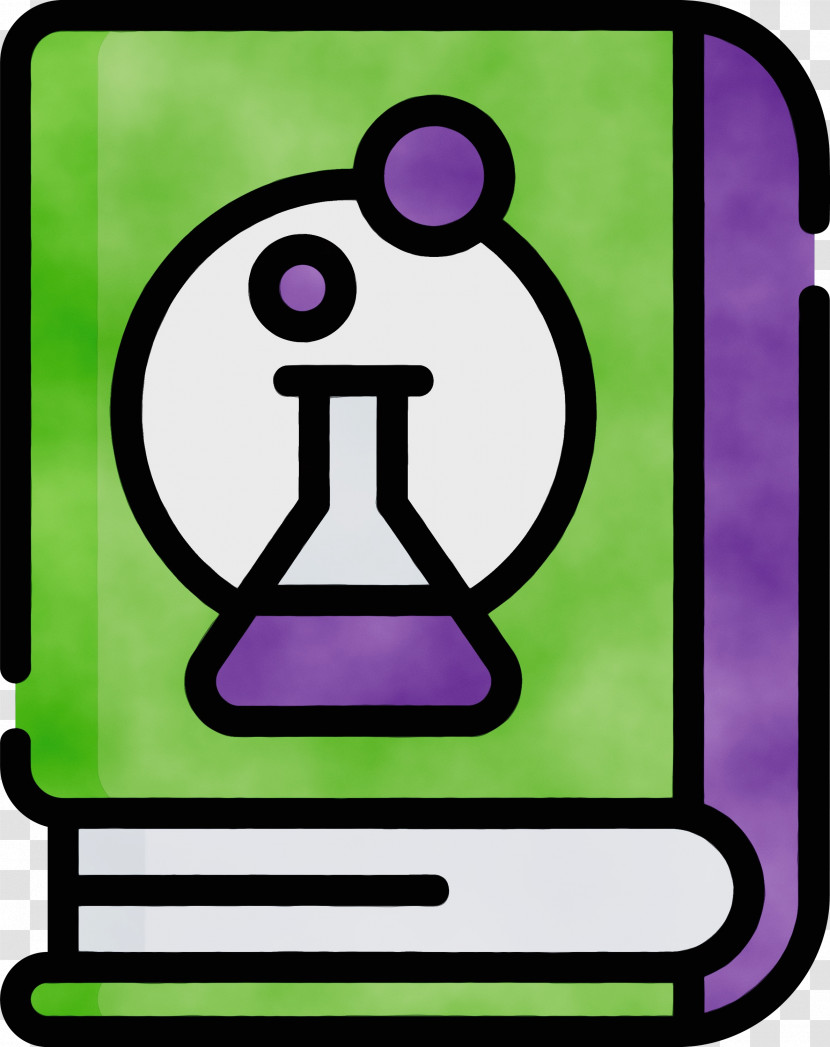 Icon Science Book Outline Science Purple Transparent PNG