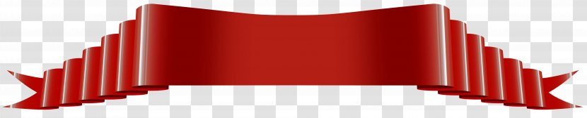 Red Art Deco Banner Clip - Text Transparent PNG
