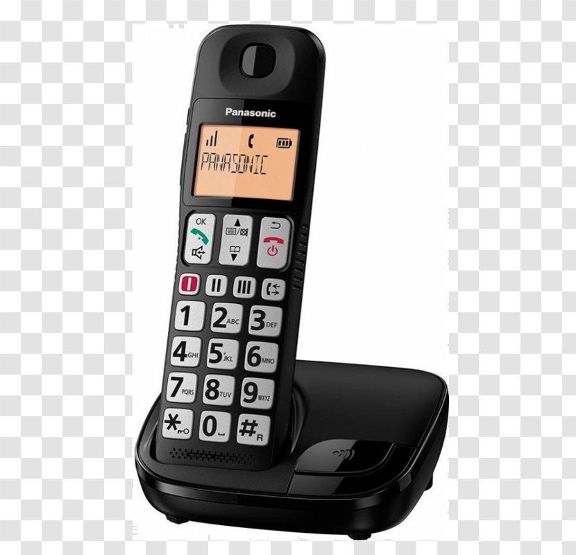 Home & Business Phones Cordless Telephone Panasonic KX-TG1611SPH Digital Enhanced Telecommunications - Gadget - Phone Transparent PNG