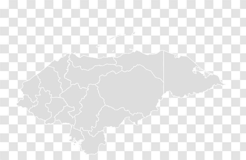 Honduras Blank Map Royalty-free - Organism Transparent PNG