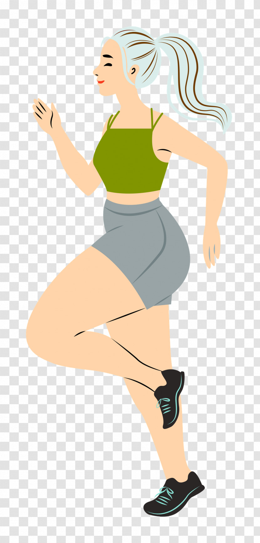 Running Sport Girl Transparent PNG