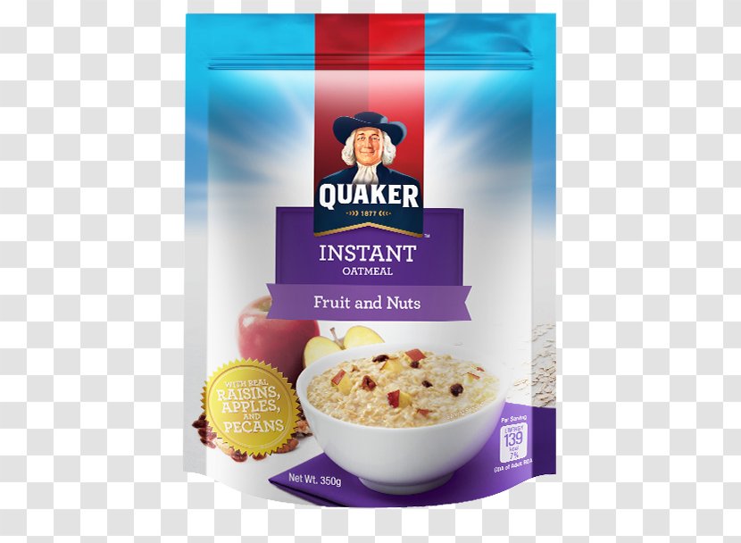 Breakfast Cereal Quaker Instant Oatmeal Oats Company Transparent PNG