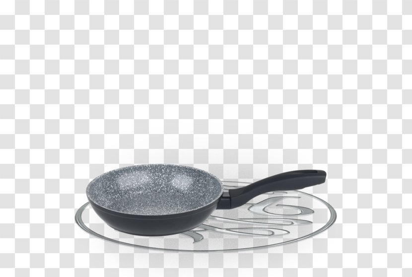 Frying Pan Non-stick Surface Cooking Cookware - Grey Marble Transparent PNG