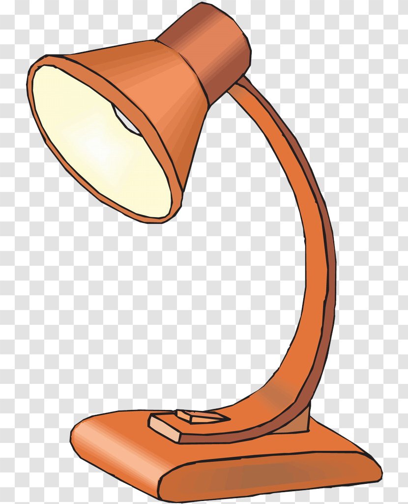 Light Lampe De Bureau Clip Art - Orange Lamp Transparent PNG