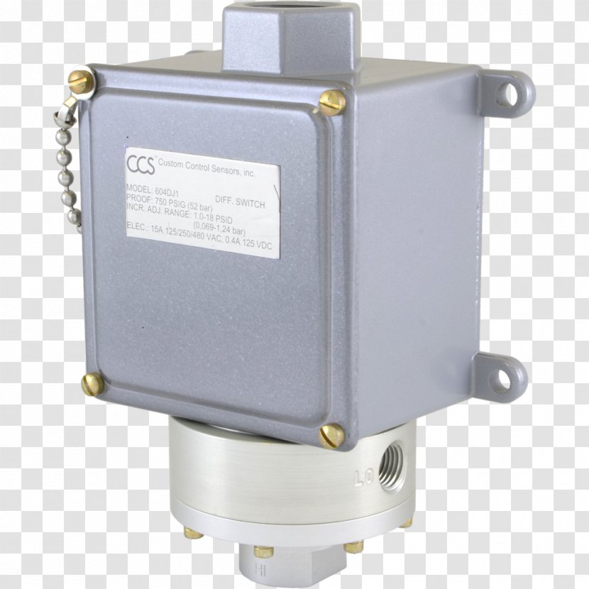 Pressure Switch Telematic Controls Inc. Electrical Switches Custom Control Sensors, - Equipment In Hazardous Areas - Differential Temperature Controller Transparent PNG