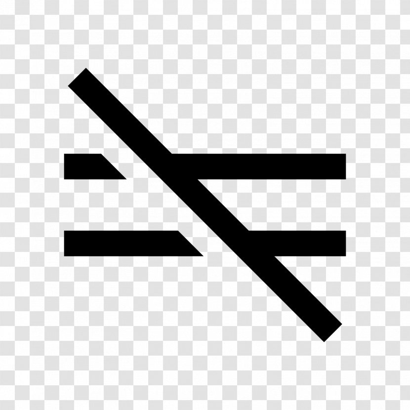 Equals Sign Symbol Mathematics Equality - Not Transparent PNG