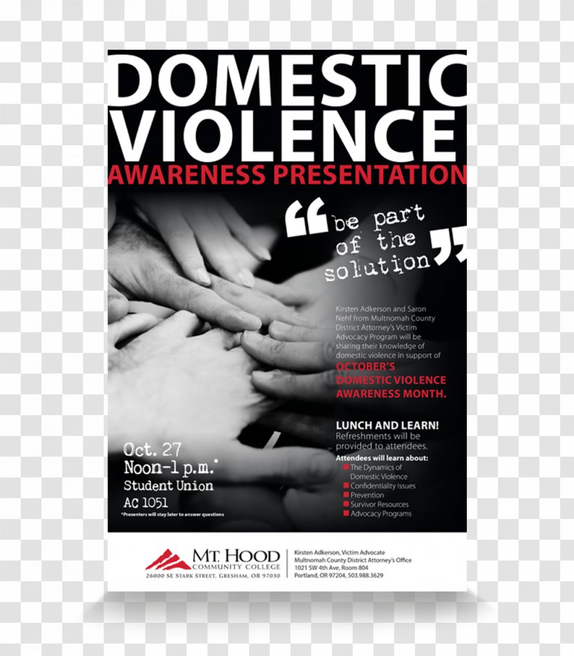 Poster Brand - National Coalition Against Domestic Violence Transparent PNG