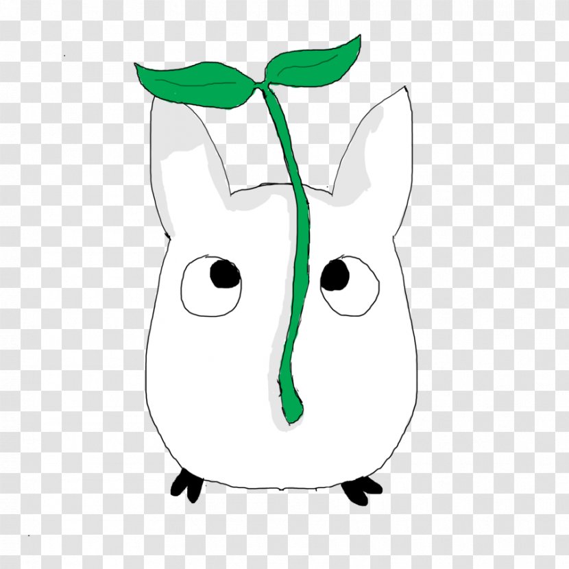 White Drawing DeviantArt Susuwatari - Green - Totoro Transparent PNG