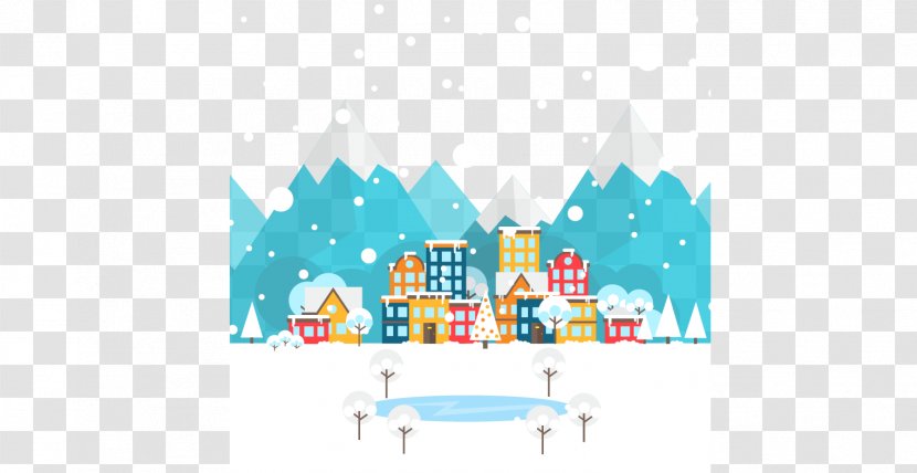 Snow Graphic Design Wallpaper - Brand - Town Transparent PNG