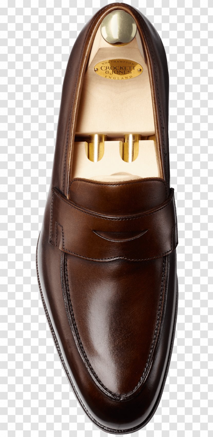 Slip-on Shoe Leather Calf Crockett & Jones - Shell Cordovan - Brown Pllc Transparent PNG
