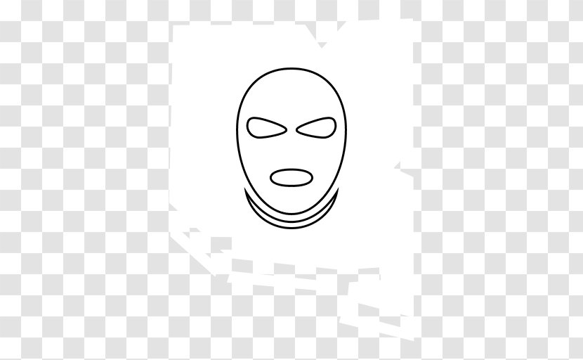 Emoticon Smiley Facial Expression Face - Black And White - Disguise Transparent PNG