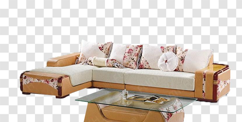 Sofa Bed Living Room Couch Interior Design Services Textile - Designer Transparent PNG