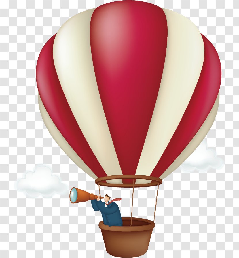Hot Air Balloon Illustration - Purple Transparent PNG