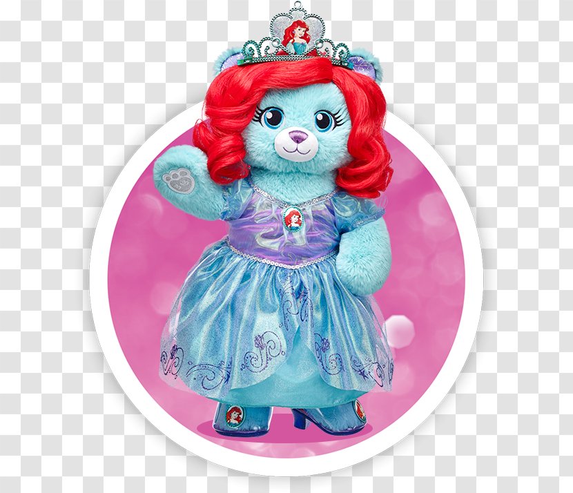 Ariel Bear Doll Belle Rapunzel - Heart Transparent PNG