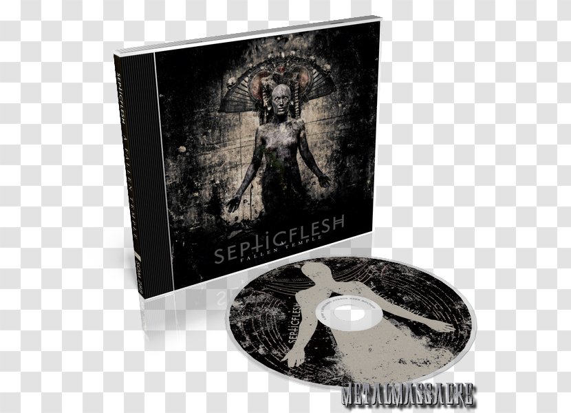 A Fallen Temple Compact Disc Septicflesh Phonograph Record LP - Reissue - Metal Massacre Transparent PNG