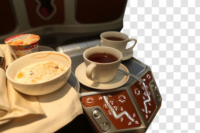 Coffee Espresso Airplane Flight Kosher Foods - Dish - A On The Plane Transparent PNG