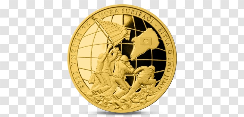 Coin Gold Medal - Iwo Jima Transparent PNG