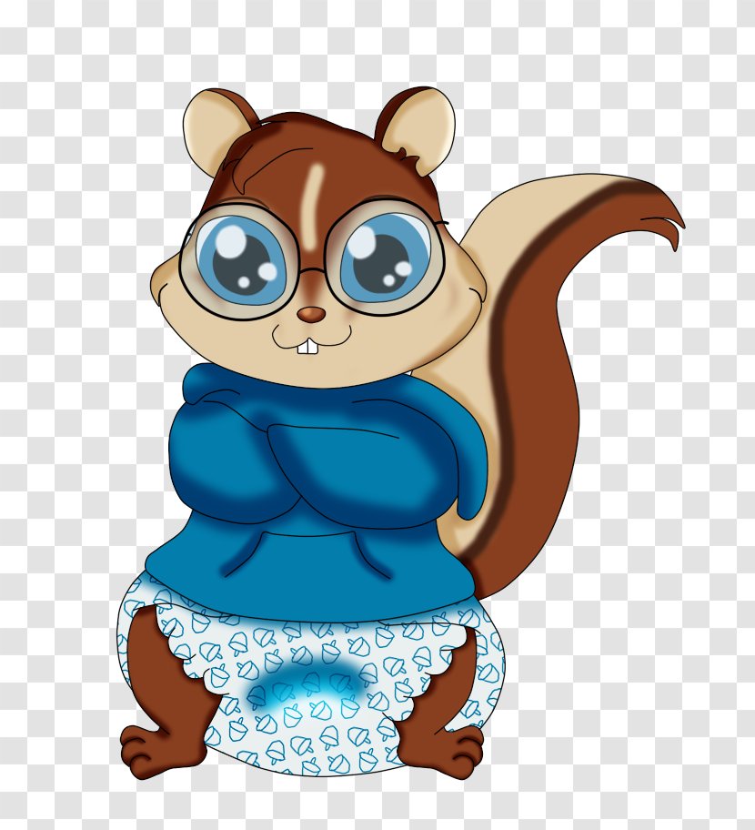 Drawing Trixie Alvin And The Chipmunks Work Of Art - Cartoon - Padded Transparent PNG