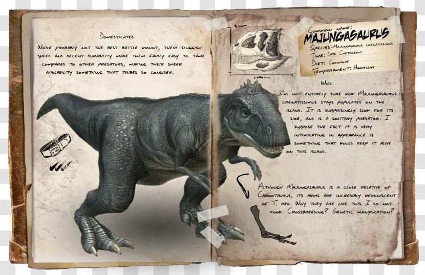 Majungasaurus ARK: Survival Evolved Carnotaurus Dinosaur Argentavis Magnificens - Fauna Transparent PNG