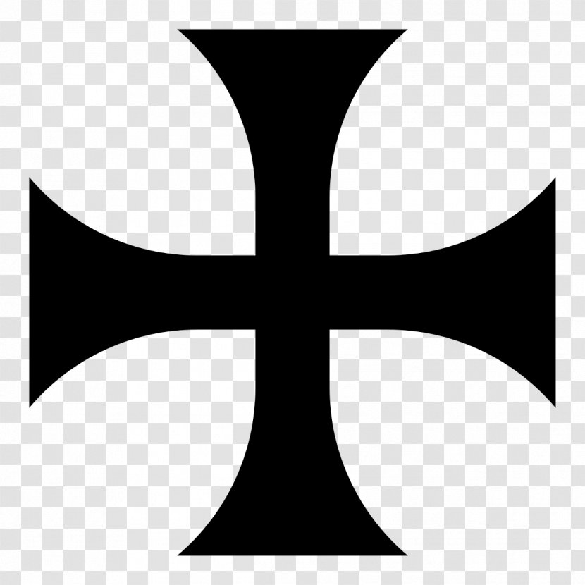 Cross Pattée Knights Templar Christian Maltese - Christianity Transparent PNG
