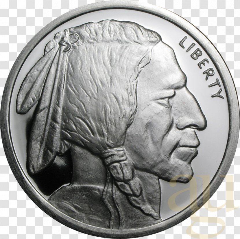 Bullion Coin Silver Copper - American Indian Transparent PNG
