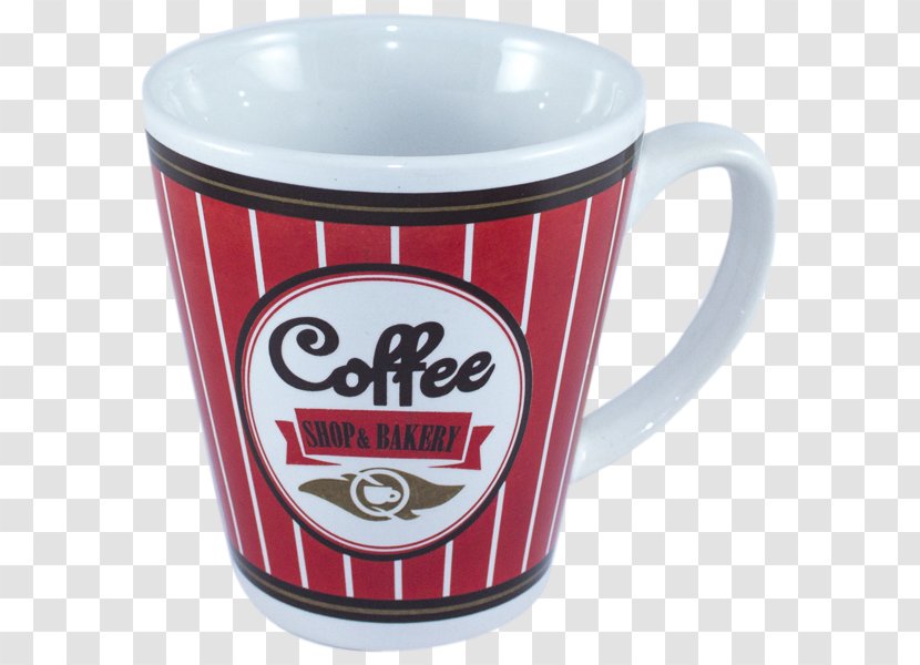 Coffee Cup Ceramic Mug Checkers And Rally's - Drinkware - Pastry Shop Transparent PNG