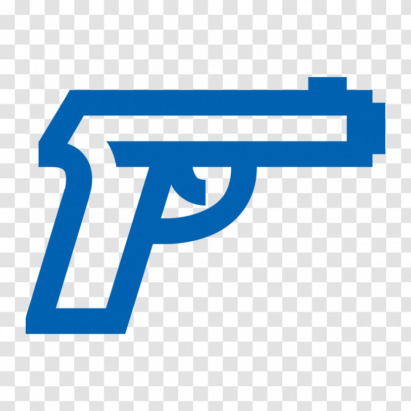 Symbol Logo Number - Blue - Pistol Transparent PNG