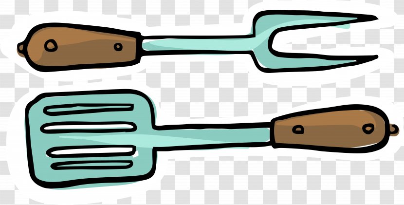 Fork Drawing Tableware Cartoon - Tool - Hand Transparent PNG