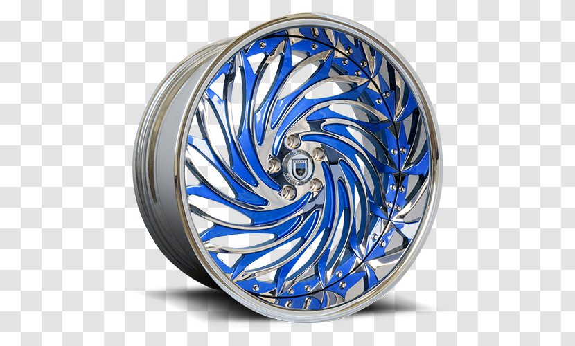Alloy Wheel Spoke Cobalt Blue Hubcap - Circle Transparent PNG