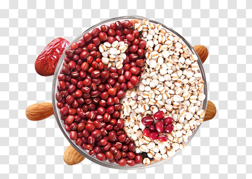 Vegetarian Cuisine Adzuki Bean - Natural Foods - Barley Red Almond Material Transparent PNG