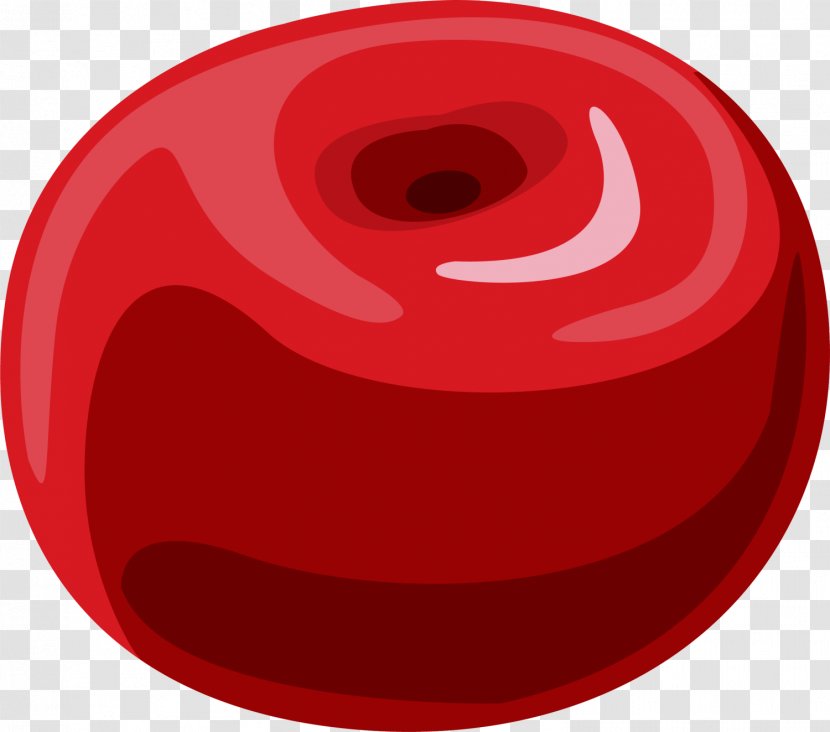 Circle Clip Art - Red - Little Fresh Apple Transparent PNG