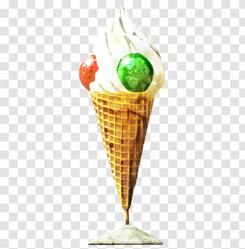 Ice Cream Cone Background - Flavor - Dish Cuisine Transparent PNG