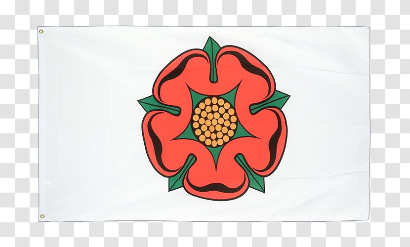 Flag Of Lancashire Red Rose Lancaster Ajalooline Krahvkond - United Kingdom Transparent PNG