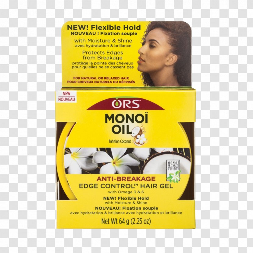 ORS Monoi Oil Edge Control Hair Gel Care Transparent PNG