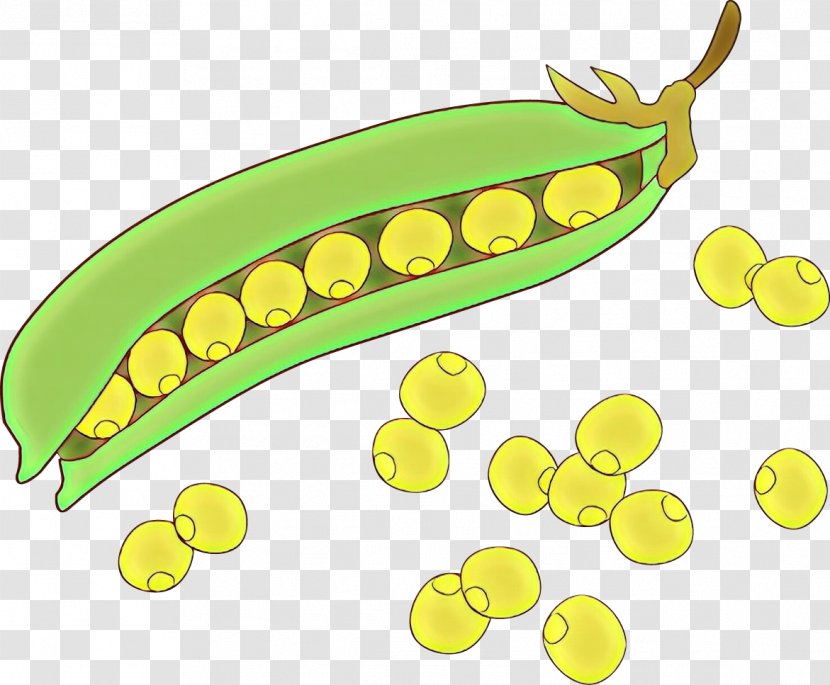 Legume Yellow Fruit Banana Pea - Food Vegetarian Transparent PNG