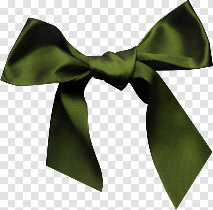 Silk Ribbon Green Bow Tie - Resource - Dark Transparent PNG