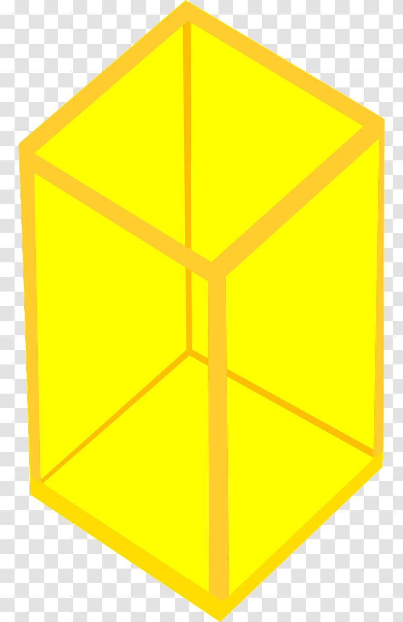 Yellow Cube - Halftone Transparent PNG