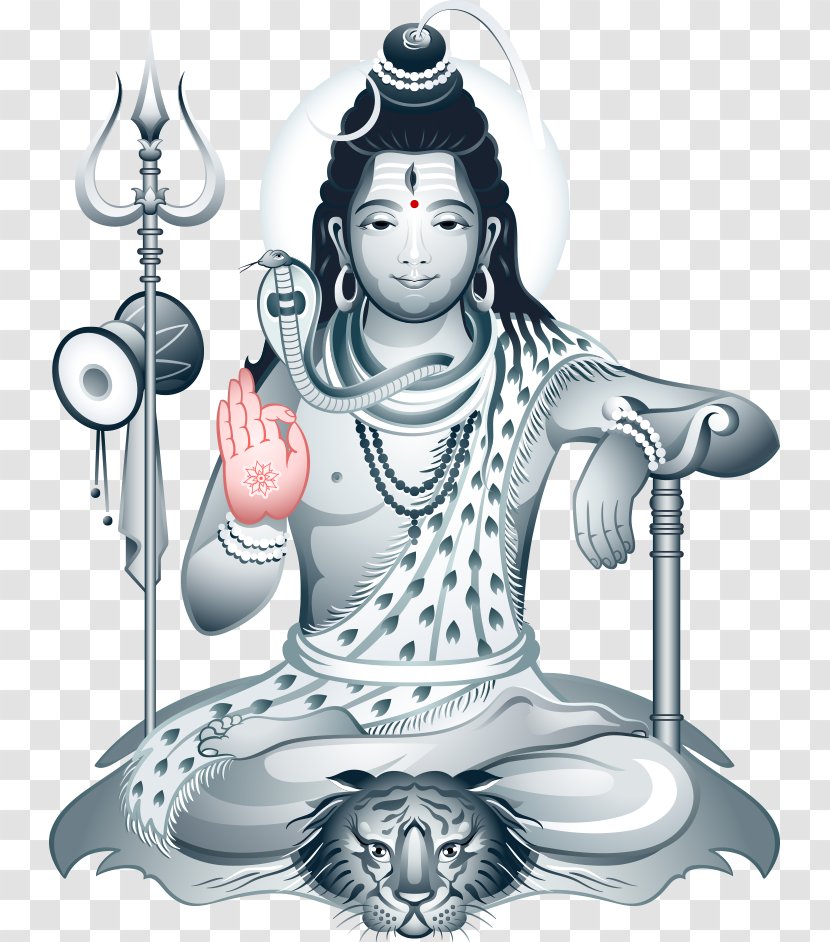 Shiva Ganesha Clip Art - Deity - Vector Silver Statues Transparent PNG