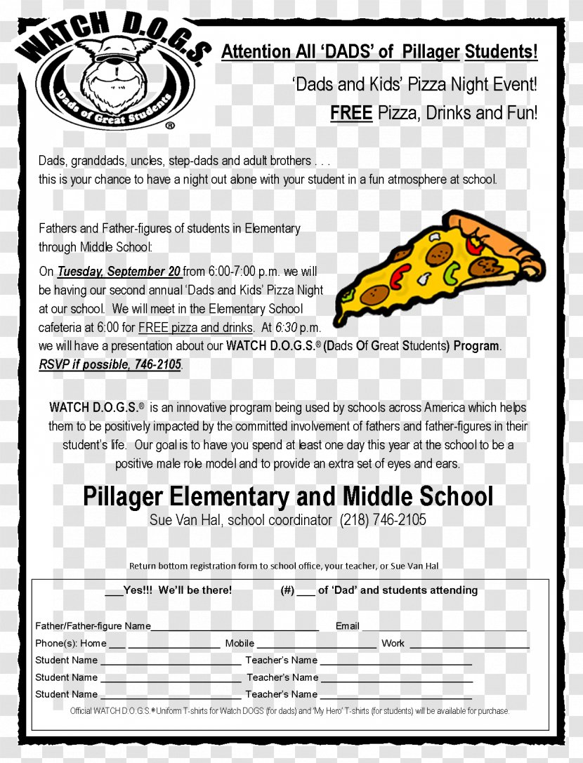 Watch Dogs Document Pizza Animal Line - Text - Adulthood Flyer Transparent PNG