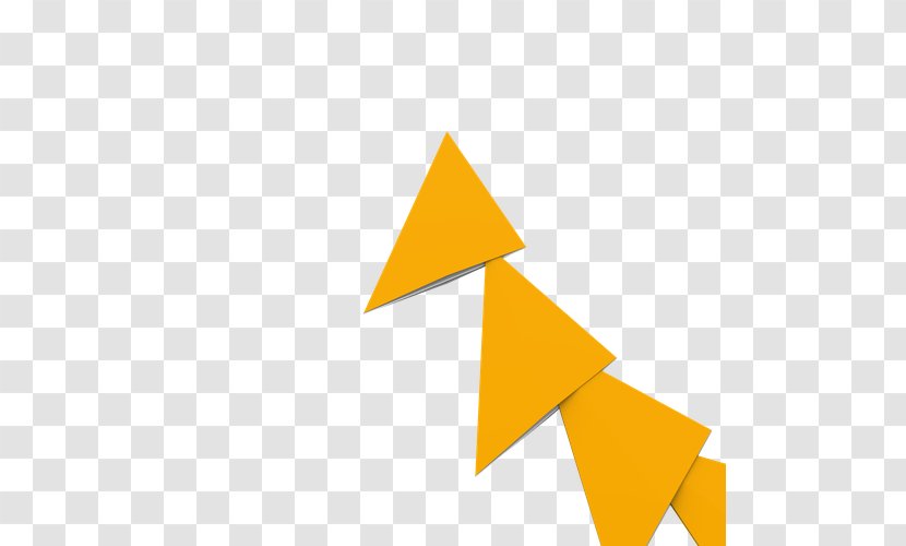 Line Triangle - Yellow Transparent PNG