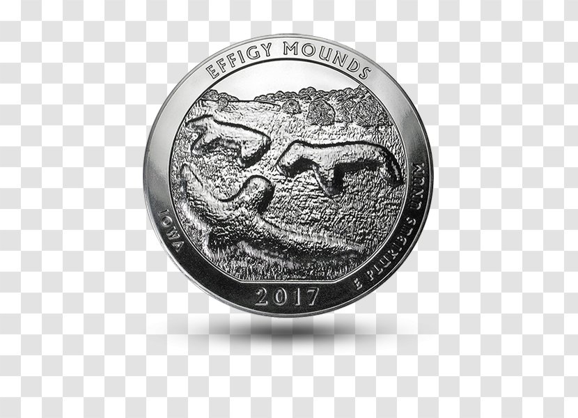 Effigy Mounds National Monument Coin Silver Hot Springs Park Yellowstone - America The Beautiful Transparent PNG